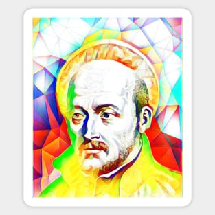 Ignatius of Loyola Colourful Portrait | Ignatius of Loyola Artwork 11 Sticker